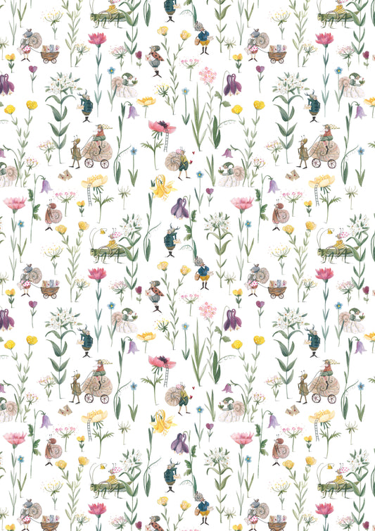 Baumwollstoff Wiesenpost Acufactum