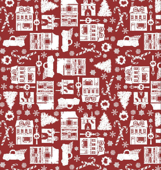 Baumwollstoff Winter Village 3 Wishes Fabrics