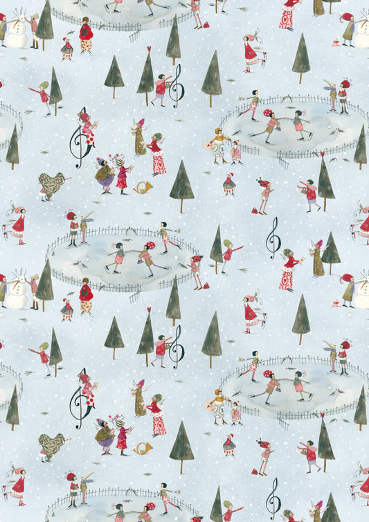 Baumwollstoff Wintertag Acufactum