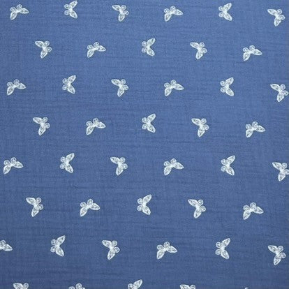 Bekleidungsstoff Butterfly Blue