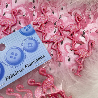 Dekoknopf Fabulous Flamingos