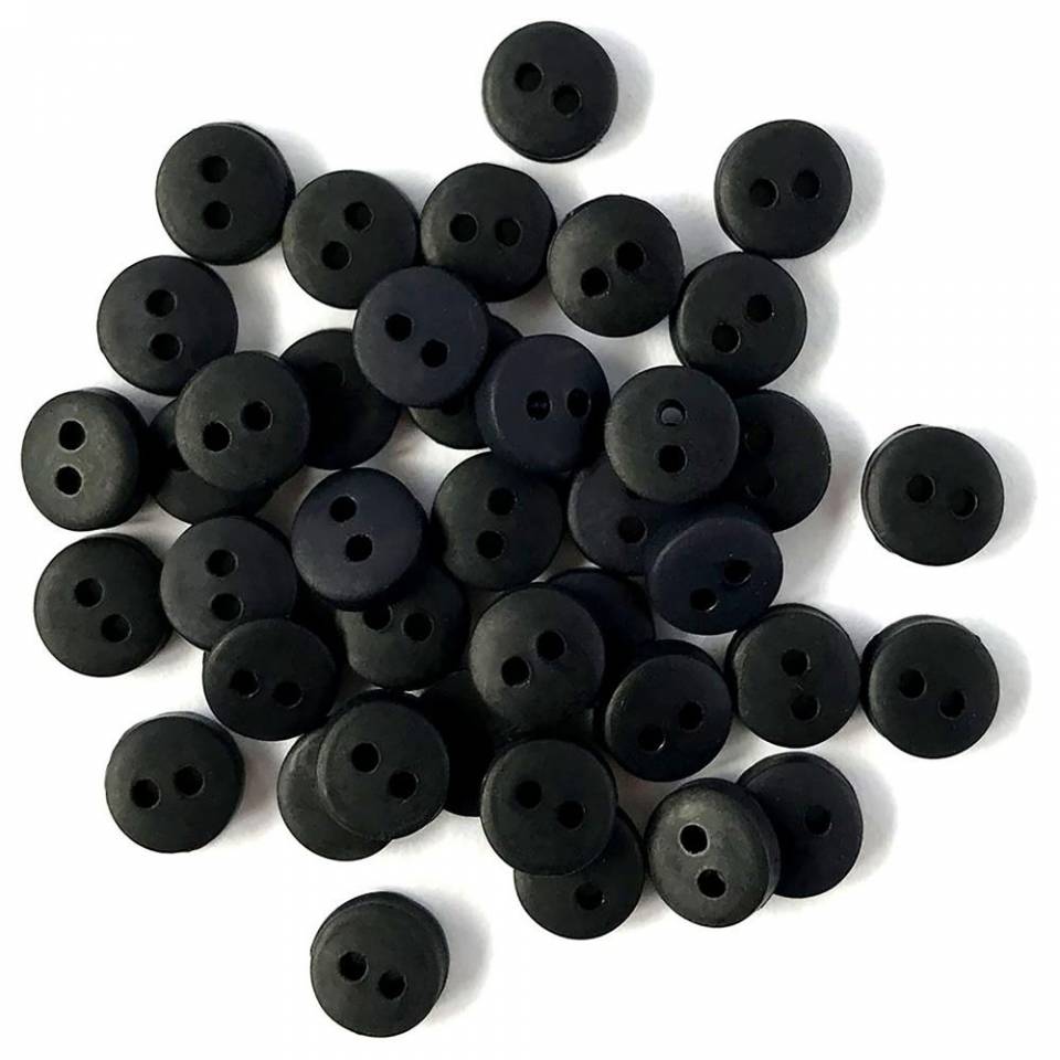 Dekoknopf Tiny Black Buttons Dress It Up