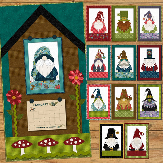 Nähanleitung Gnom for the Holidays Appliqué Calendar The Whole Country Caboodle