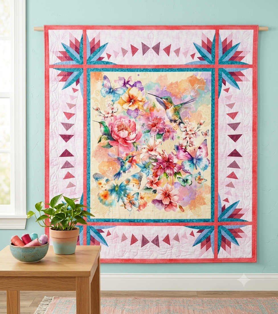 Stoffpaket Hummingbird Gundi's Quilt Heaven