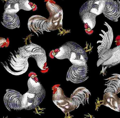 Baumwollstoff Baumwollstoff Hahn Timeless Treasures Fabrics
