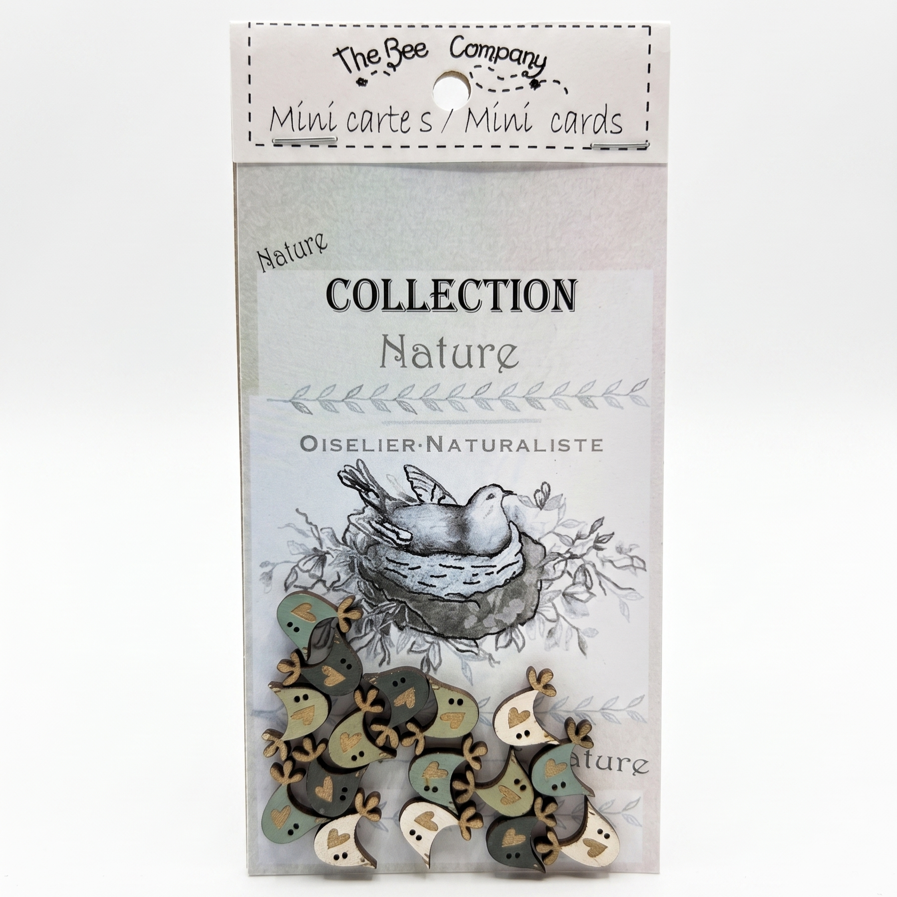 Holzknopf Birds Nature Collection The Bee Company