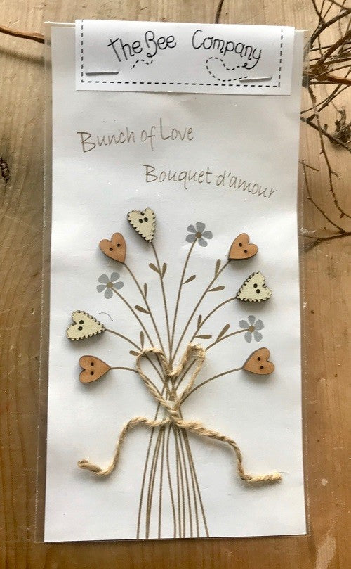 Holzknopf Bouquet d'amour The Bee Company