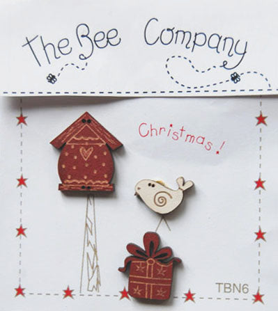 Holzknopf Christmas Birdhouse The Bee Company
