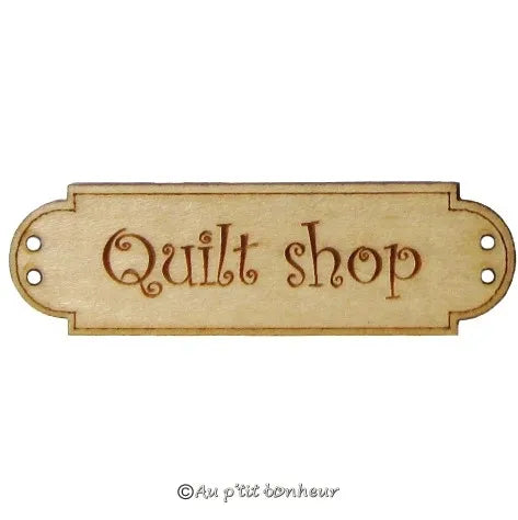Quilt Shop Schild