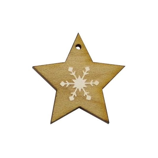 Stern mit Schneeflocke