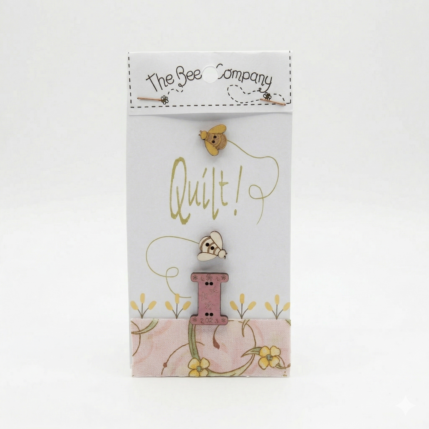 Holzknopf Quilt Bees