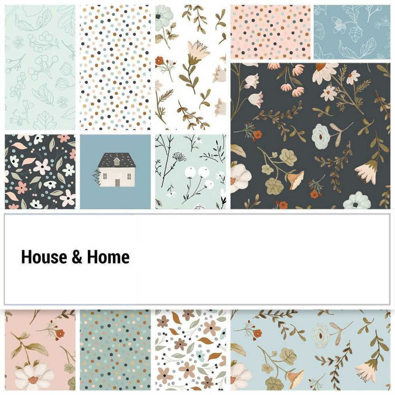 Charm Pack House and Home Poppie Cotton