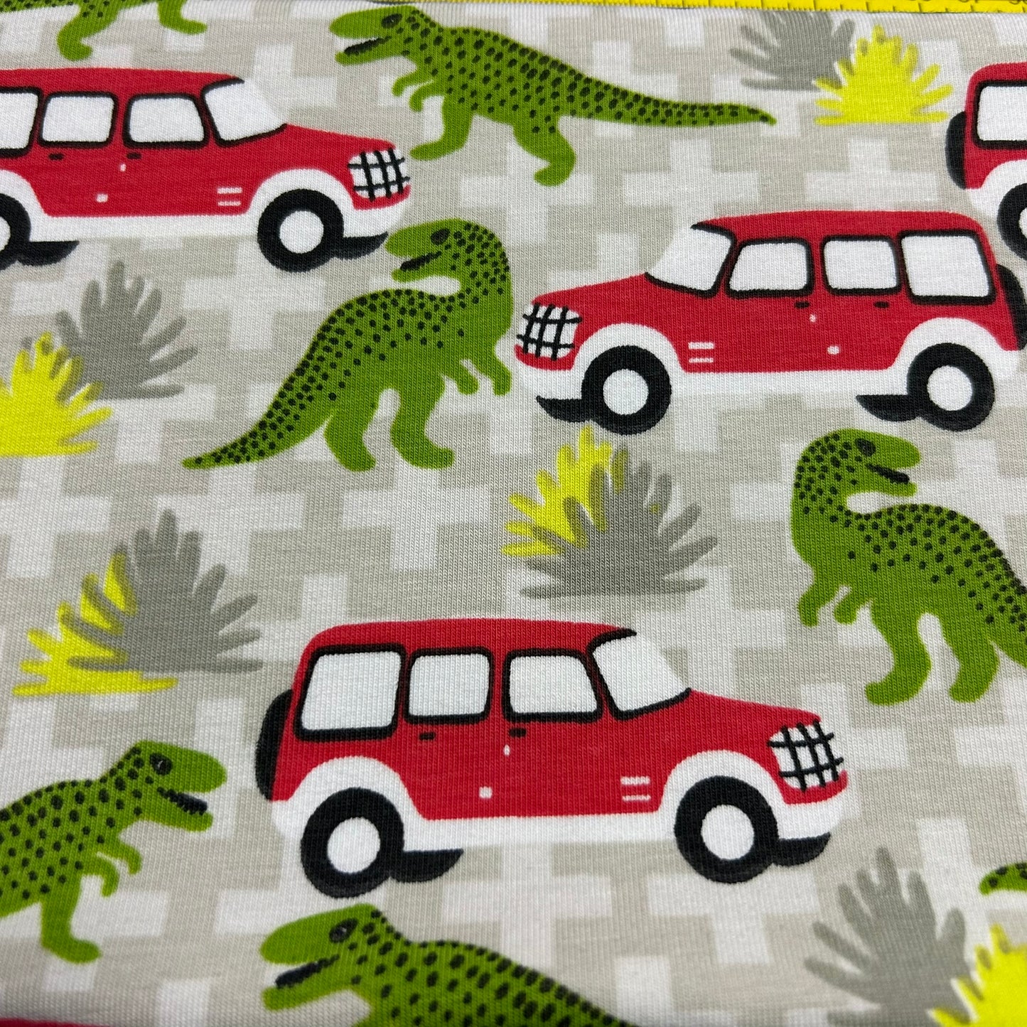 Dinosaur Cars Jersey Stoff Swafing GmbH
