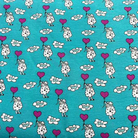 Hearty Cloudy Sheep Jersey Stoff