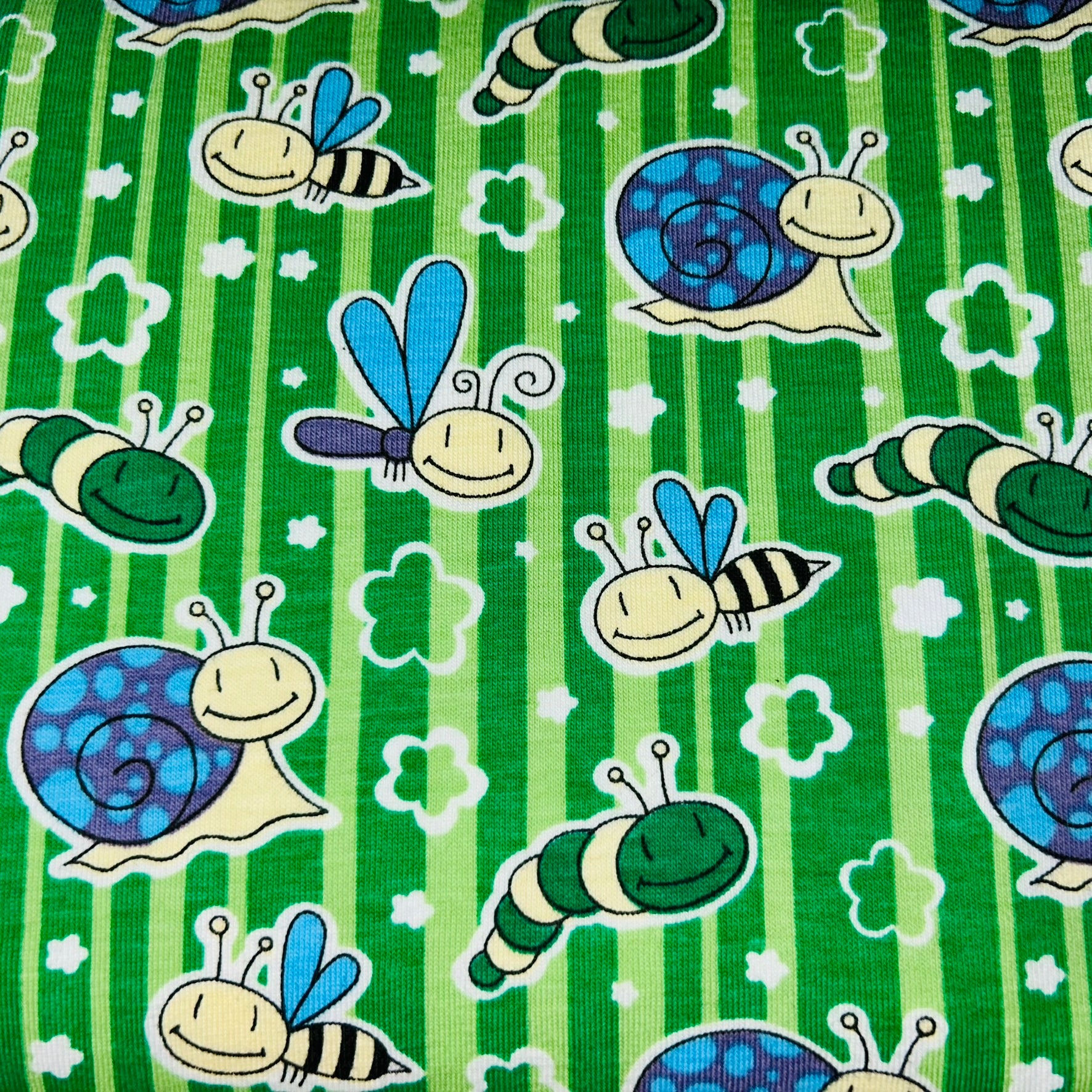Kleine Gartenfreunde Grün Jersey Stoff Swafing GmbH