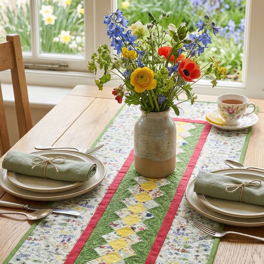 Materialpackung Blumenelfen Tischläufer