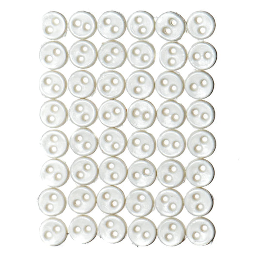 Dekoknopf Micro Mini Round White Dress It Up