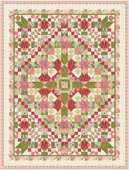 Mystery Quilt 2026  - Nähanleitung Variante C - 150 cm x 200 cm