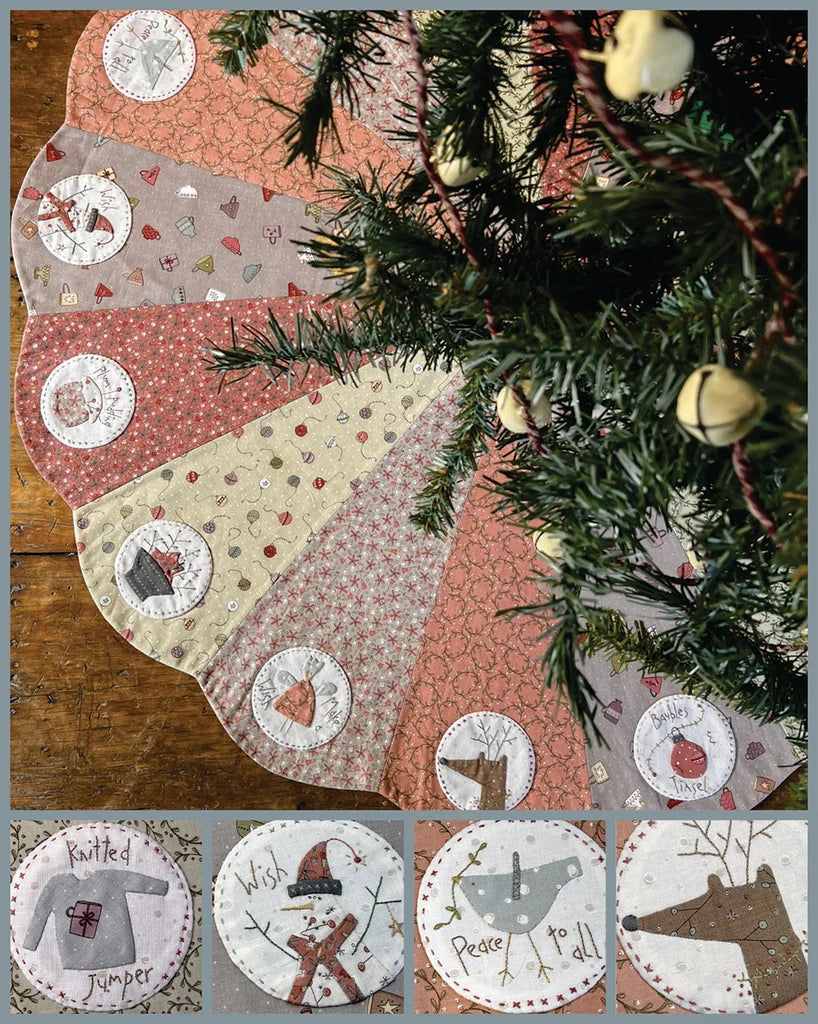 Nähanleitung Around for Christmas Tree Skirt