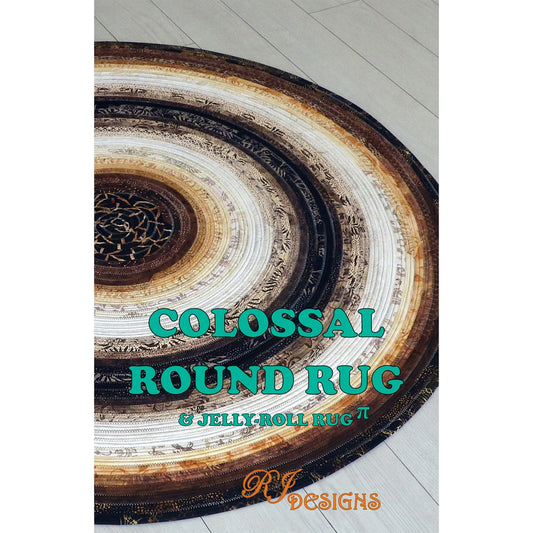 Nähanleitung Jelly Roll Colossal Round Rug Checker