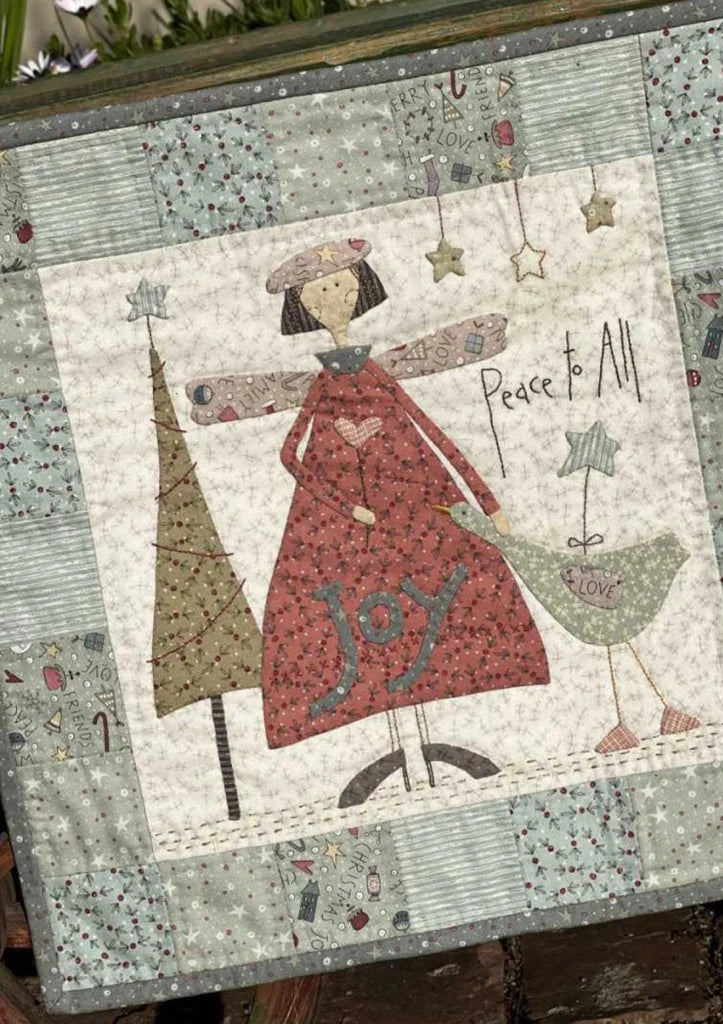 Nähanleitung Peace & Joy Wallhanging