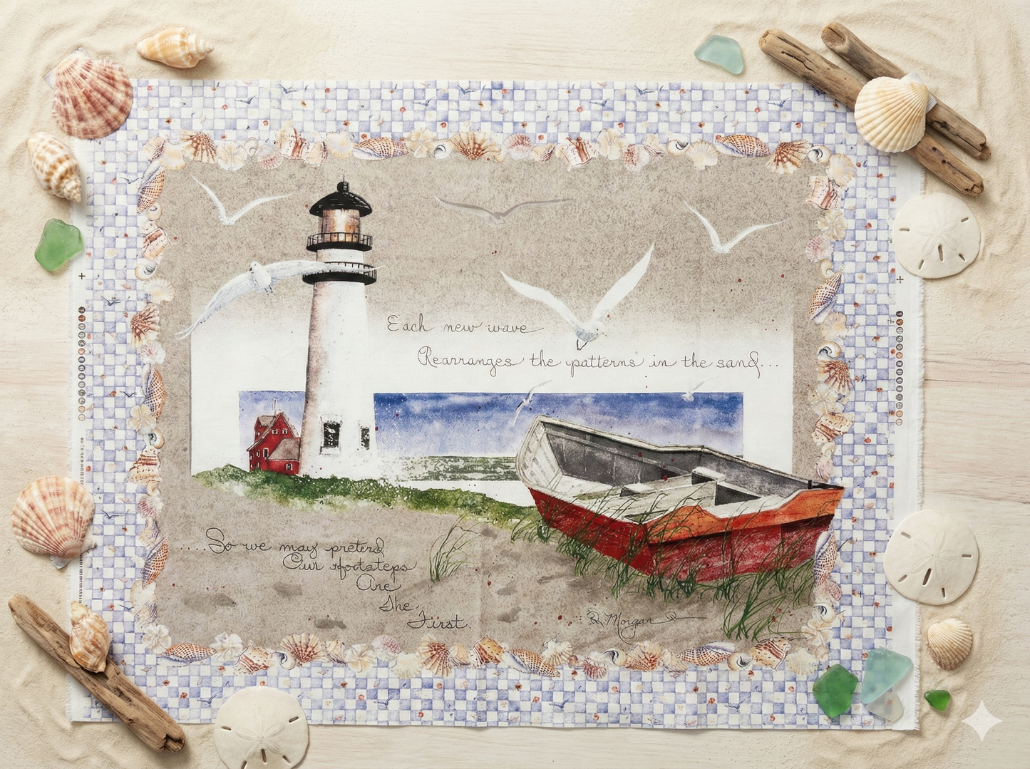 Panel By The Sea Gundi's Quilt Heaven Importeur