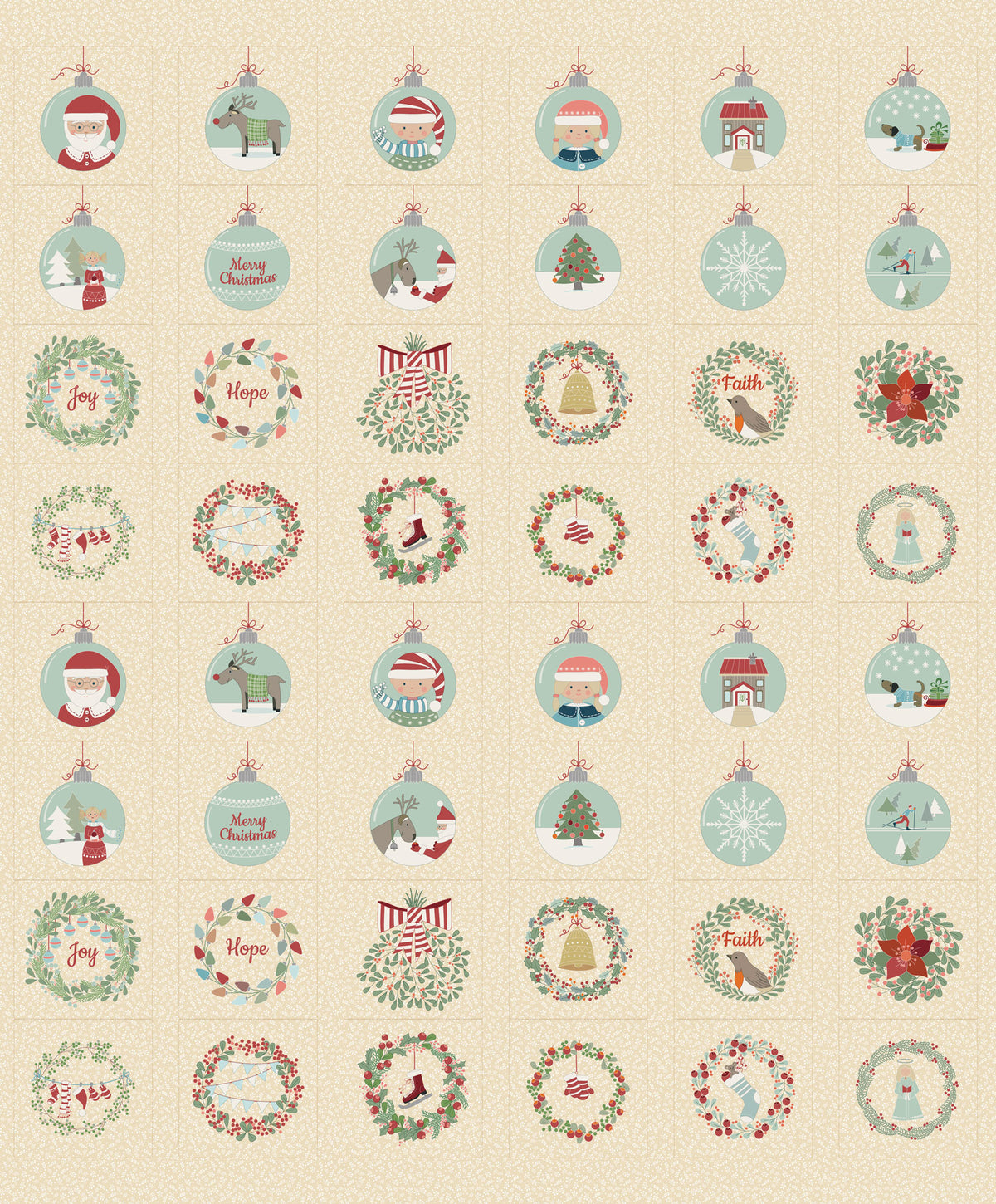 Panel Christmas Wish ganzes Panel Devonstone
