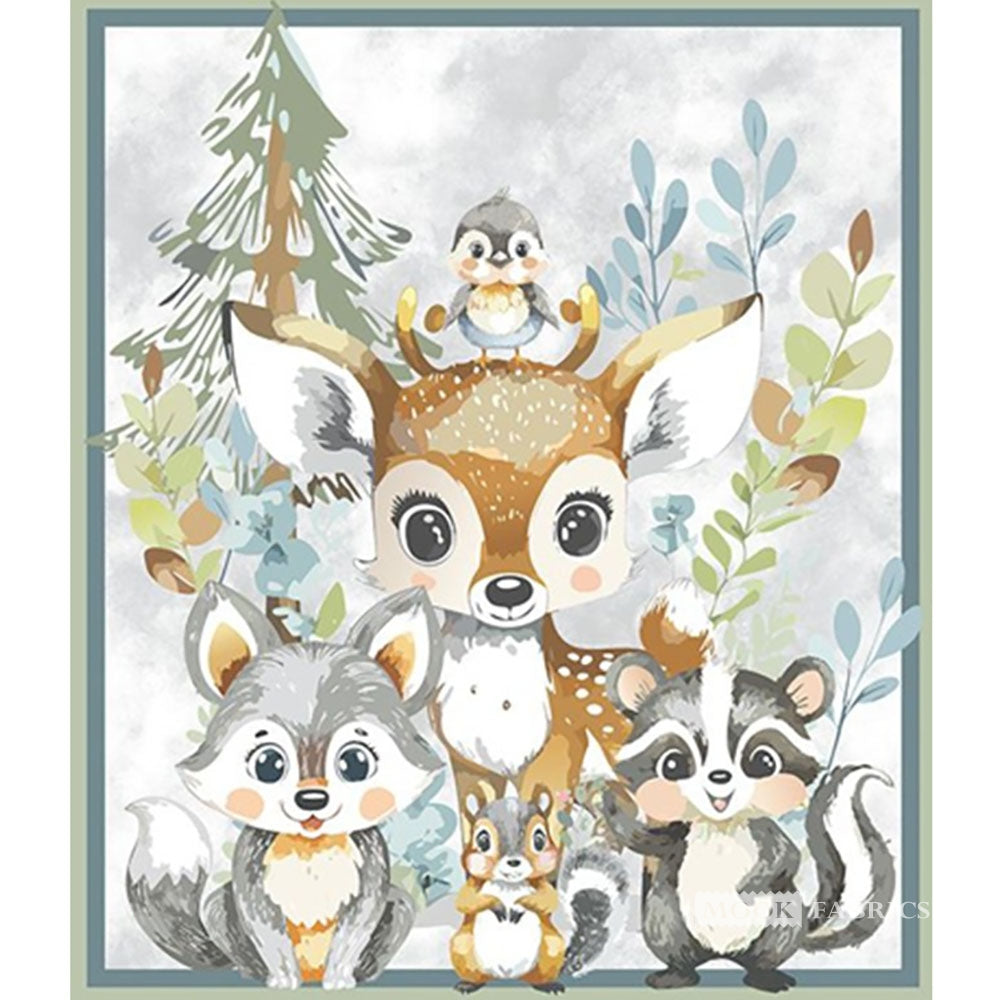 Panel Fawn & Friends MOOK Fabrics