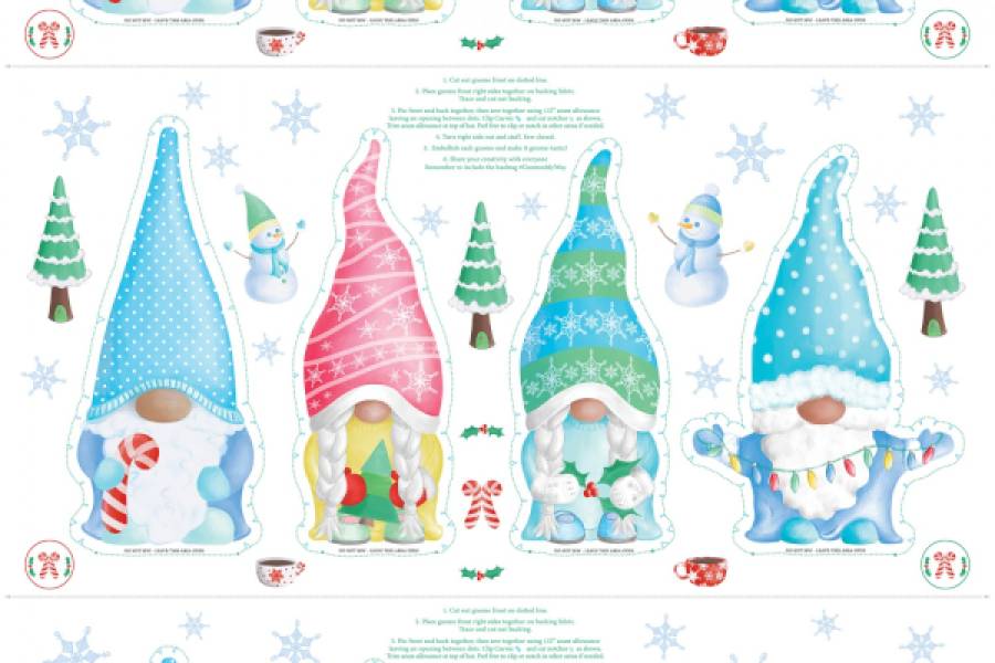 Multi Winter Gnome Doll