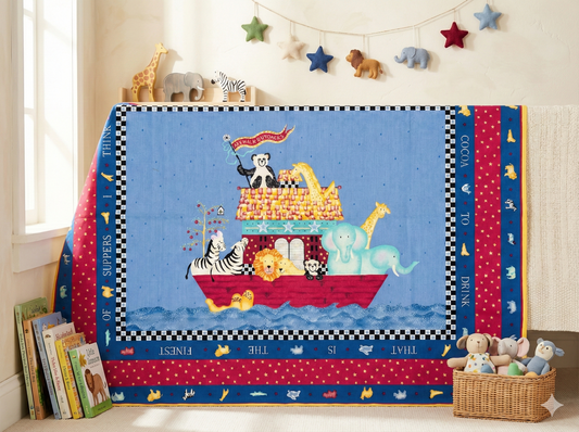 Panel Noah Nursery Quilt Gundi's Quilt Heaven Importeur