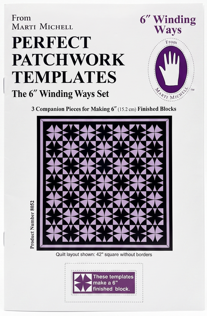6" Winding Ways Patchwork Template
