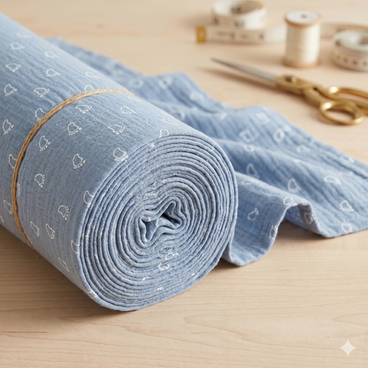 Bekleidungsstoff Barefoot Blue