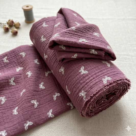Bekleidungsstoff Butterfly Pink