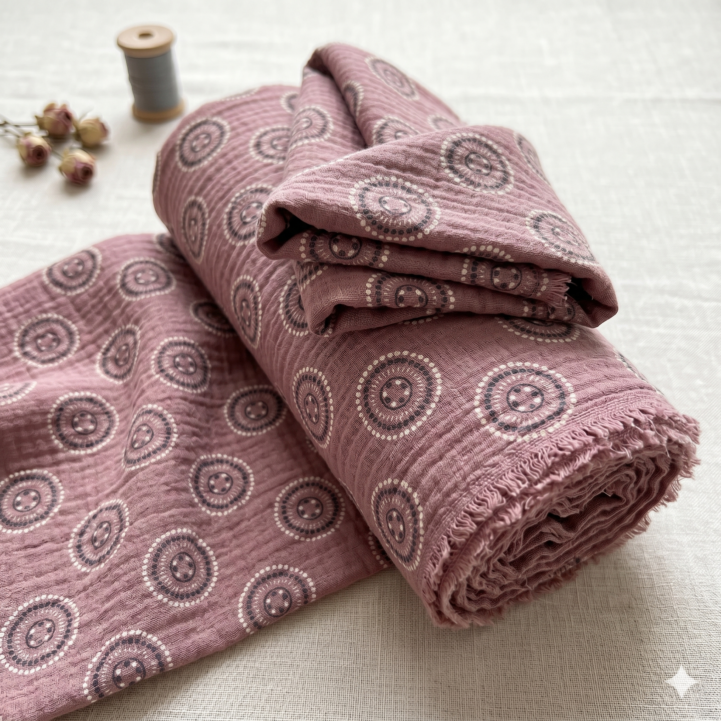 Bekleidungsstoff Button Pink Swafing GmbH