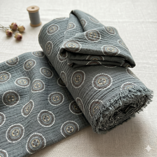 Bekleidungsstoff Button Sage