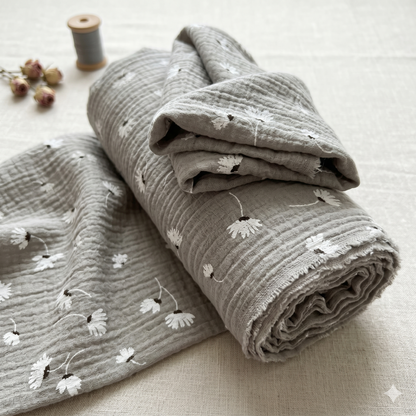 Bekleidungsstoff Daisy Grey Swafing GmbH