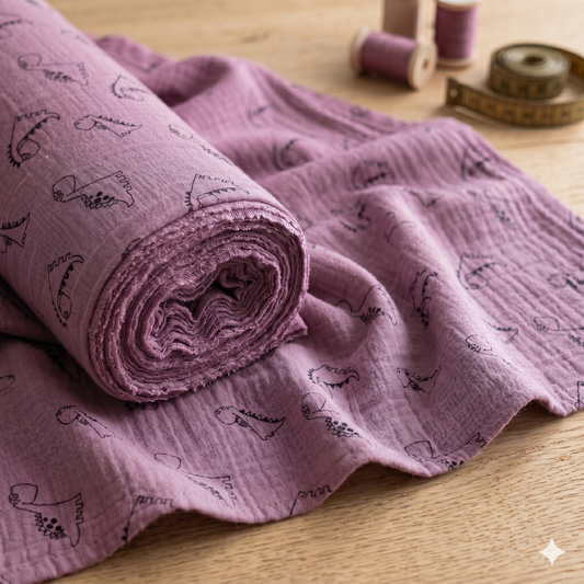 Bekleidungsstoff Dinosaur Pink