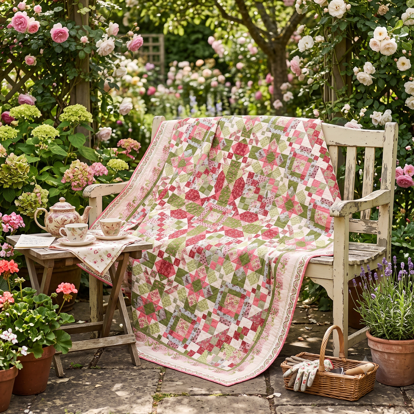 Mystery Quilt 2026  - Nähanleitung Variante B - 200 cm x 200 cm