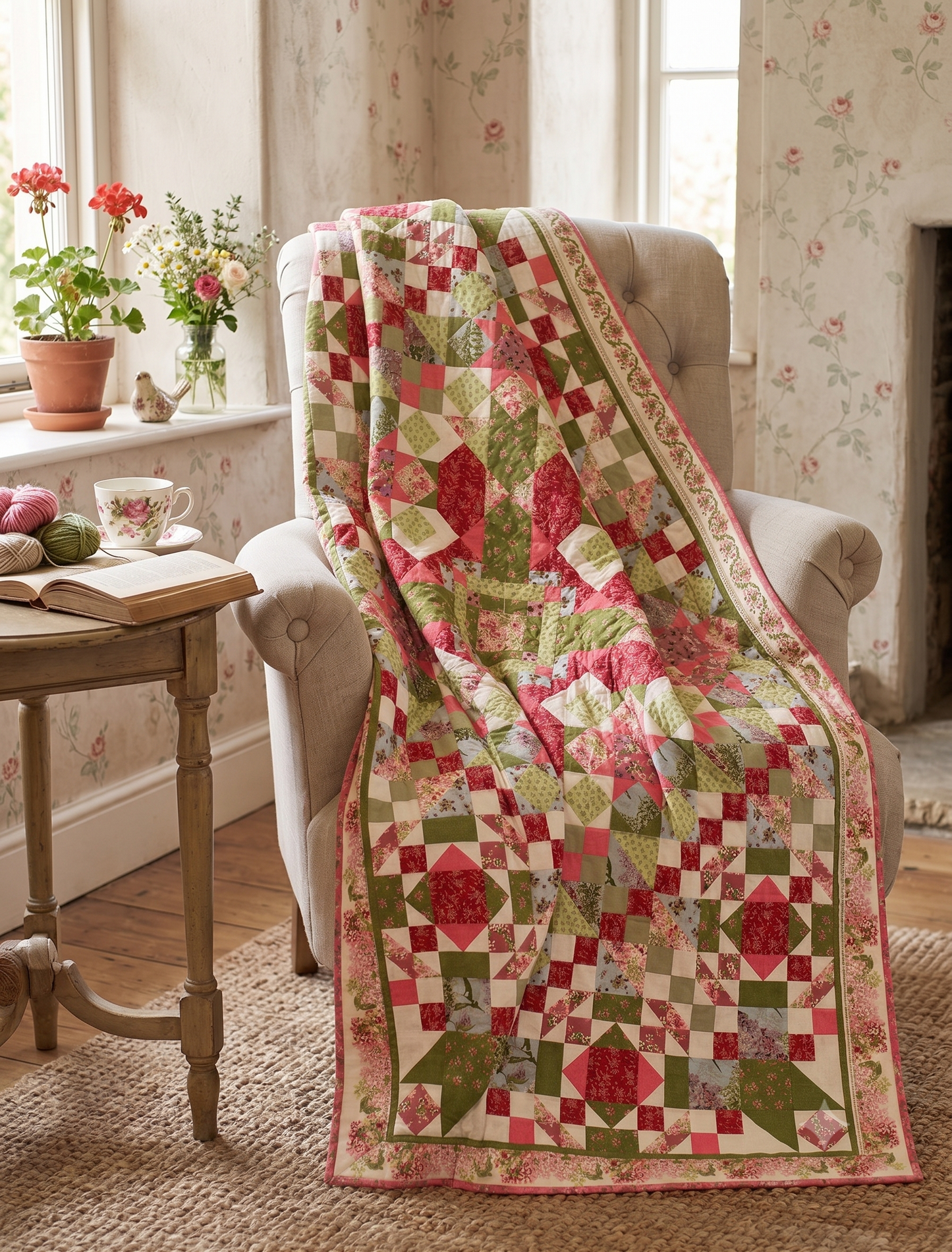 Mystery Quilt 2026  - Nähanleitung Variante C - 150 cm x 200 cm