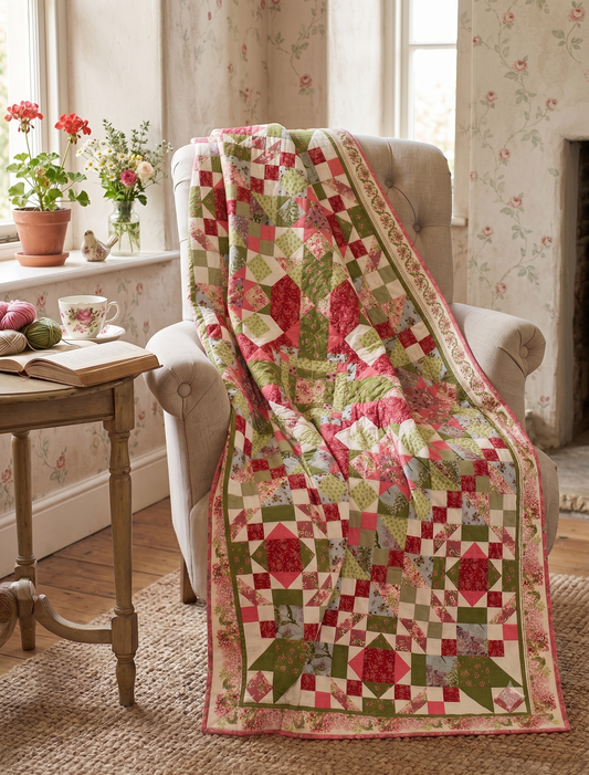 Mystery Quilt 2026  - Nähanleitung Variante C - 150 cm x 200 cm