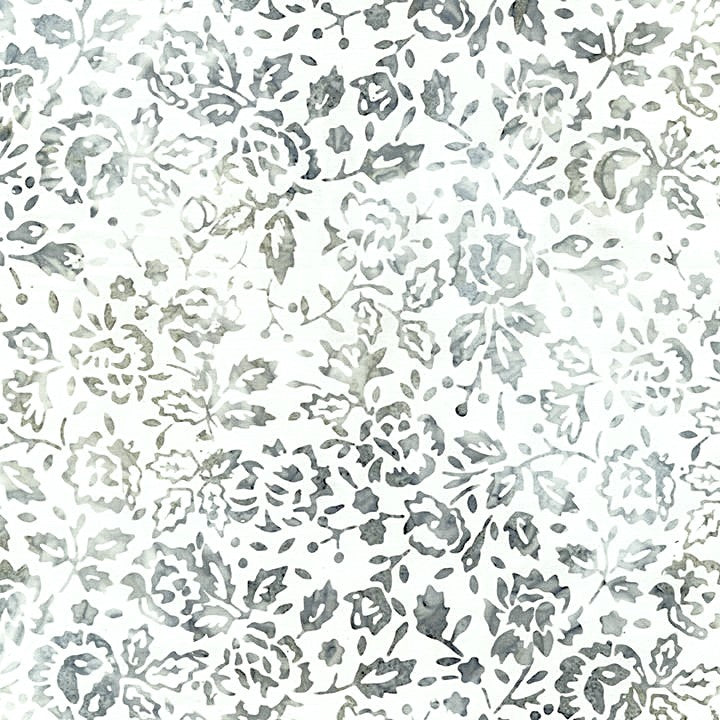 Batikstoff Pearl Stamped Flowers on Branches Timeless Treasures Fabrics