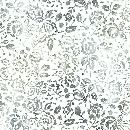 Batikstoff Pearl Stamped Flowers on Branches Timeless Treasures Fabrics