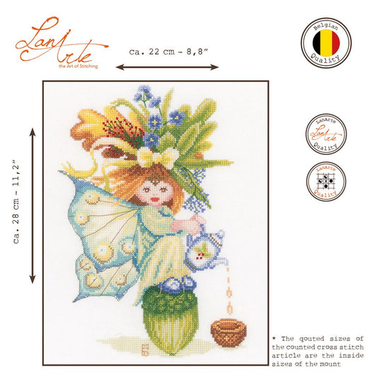 Stickpackung Acorn Girl Lanarte