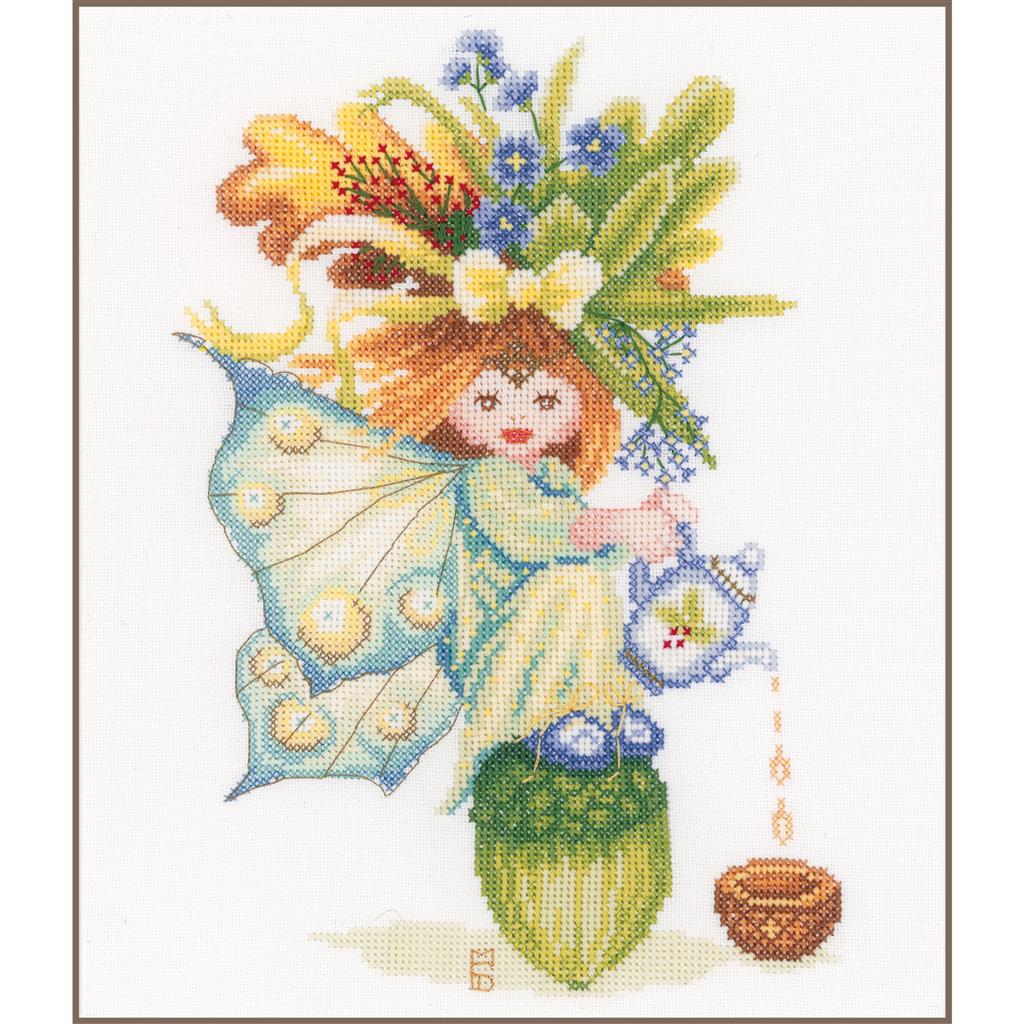 Stickpackung Acorn Girl Lanarte