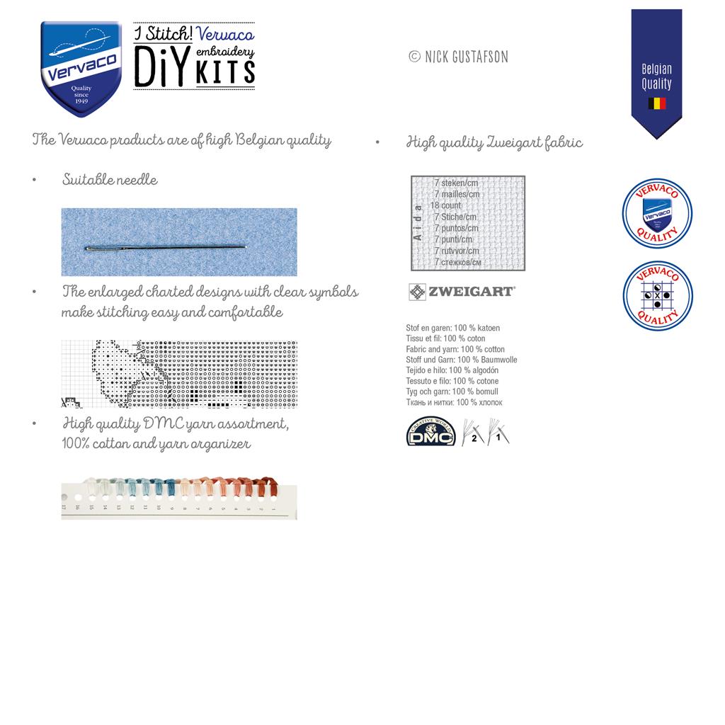 Stickpackung Cats on Fence Vervaco