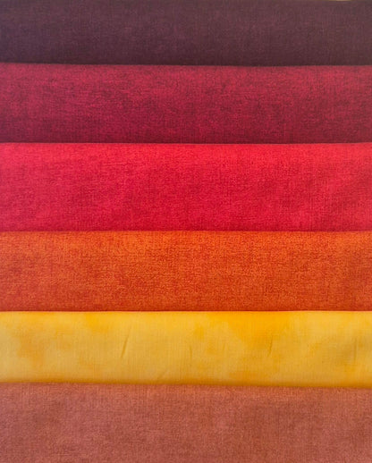 Stoffpaket Stoffpaket Explosion Rot DalinSali Gundi's Quilt Heaven