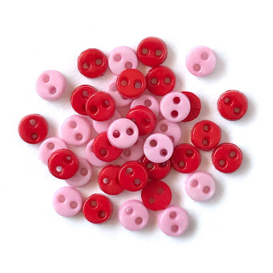 Dekoknopf Tiny Buttons Sweetheart Buttons Galore and More