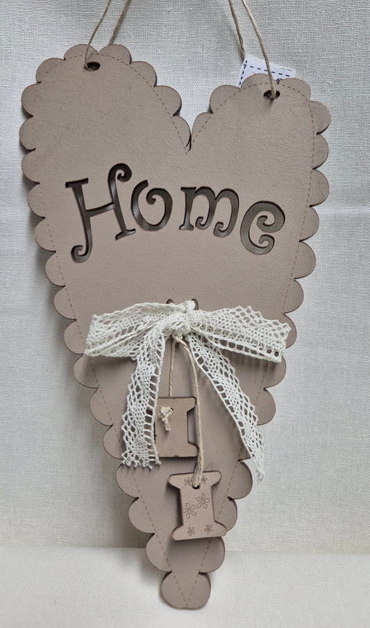 Home Herz mit 2 Garnspulen