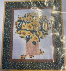 Materialpackung *Sonnenblumen* Wallhanging Wandbild Watercolor Technik MP21-0093