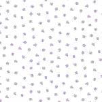  Patchworkstoff Quilt Stoff Lavendel auf weiß